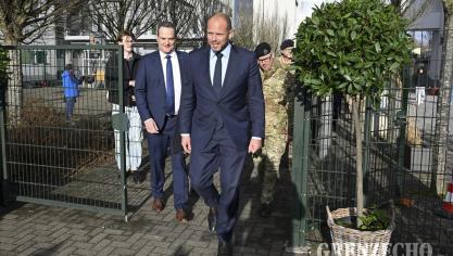 <p>Verteidigungsminister Theo Francken in Eupen</p>
