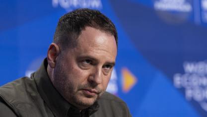 <p>Andrij Jermak, damals Chef des ukrainischen Präsidialamtes, auf einer Pressekonferenz nach dem vierten Treffen der Nationalen Sicherheitsberater (NSA) zur Friedensformel für die Ukraine.</p>