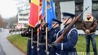 <p>Gedenkfeiern zur Ardennenoffensive in St.Vith</p>
