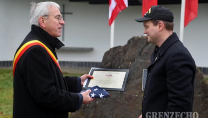 <p>Gedenkfeiern zur Ardennenoffensive in St.Vith</p>
