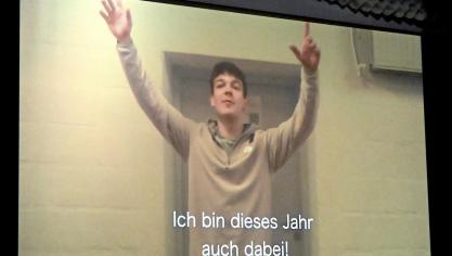 <p>Lachende Böschäsel Arena Rocherath</p>
