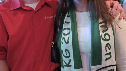 <p>Lachende Böschäsel Arena Rocherath</p>
