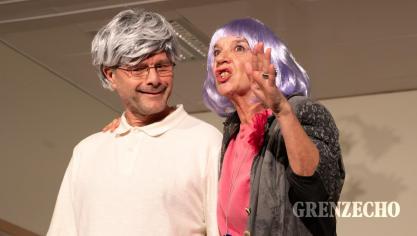 <p>Theatergruppe Crombach mit „Die Physiker“</p>
