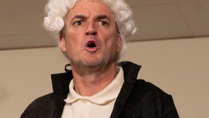 <p>Theatergruppe Crombach mit „Die Physiker“</p>
