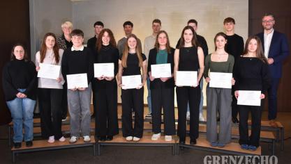 <p>Preisverteilung der Musikakademie der Deutschsprachigen Gemeinschaft</p>
