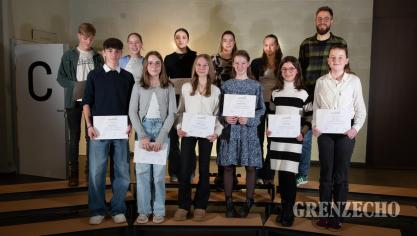 <p>Preisverteilung der Musikakademie der Deutschsprachigen Gemeinschaft</p>
