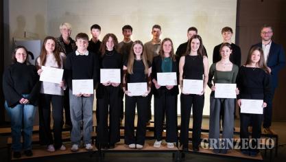 <p>Preisverteilung der Musikakademie der Deutschsprachigen Gemeinschaft</p>
