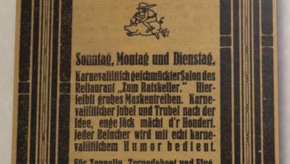 <p>Das Café-Restaurant Ratskeller war bereits 1926 karnevalistischer Treffpunkt in St.Vith.</p>