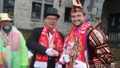 <p>Rosenmontagszug in Büllingen</p>
