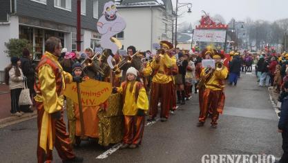 <p>Rosenmontagszug in Büllingen</p>
