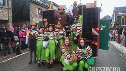 <p>Rosenmontagszug in Büllingen</p>
