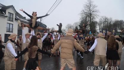 <p>Rosenmontagszug in Büllingen</p>
