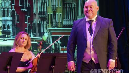 <p>Serge Bosch beim Benefizkonzert in Eupen</p>
