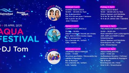 <p>Aqua Festival im Galmeibad Kelmis</p>