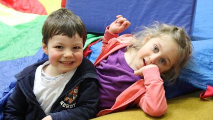 <p>Viel Spaß an der Bewegung beim Tag des Sports der Kindergärten in Burg-Reuland</p>
