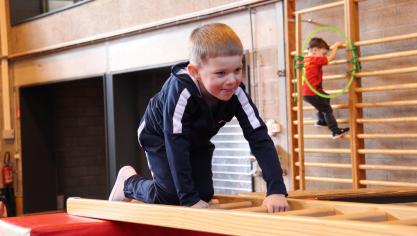<p>Viel Spaß an der Bewegung beim Tag des Sports der Kindergärten in Burg-Reuland</p>
