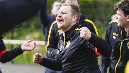 <p>RFC Raeren-Eynatten B steigt als Meister in die 3. Provinzklasse auf</p>
