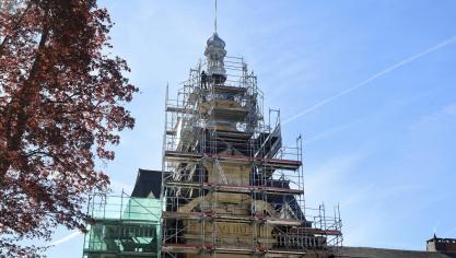 <p>Nach umfangreicher Sanierung soll das Malmedyer Rathaus im September bezugsfertig sein.</p>