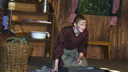 <p>Aschenputtel muss Erbsen aus der Asche lesen.</p>