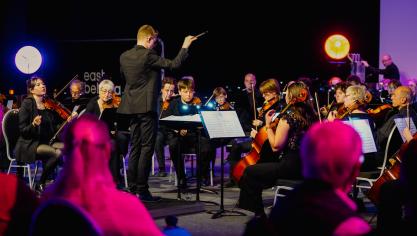 <p>Das Orchester vereinte im Programm Klassik und Filmmusik.</p>