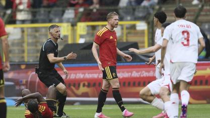 <p>Torfestival vor Abflug in die USA: Belgien gewinnt WM-Generalprobe gegen Tunesien mit 5:0</p>
