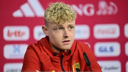 <p>Joaquin Seys bei dem Pressegespräch am Freitag in Renton</p>