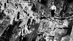 <p>Zwangsarbeiter im Steinbruch Giersberg bei Rott. Autor Dr. Dieter Lenzen aus Kesternich hat viel Material zu dem Thema gesammelt. Undatiertes</p>