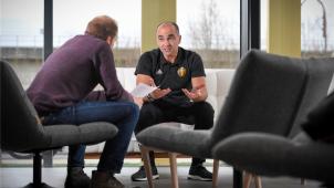 <p>Nationaltrainer Roberto Martinez im Gespräch mit GE-Sportredakteur Mario Vondegracht. Der Spanier widmete sich auch zwei Leserfragen.</p>
