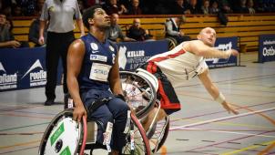 <p>Bemerkenswert diesmal die Trefferquote der Roller Bulls Ostbelgien, die ja in den vergangenen Wochen oftmals Wurfpech und Ladehemmung hatten. Foto: Gerd Hennen</p>