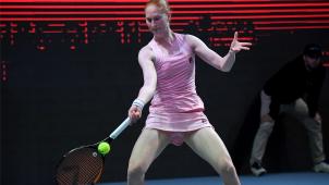 <p>Alison Van Uytvanck gewann am Sonntag das Tennisturnier in Budapest.</p>