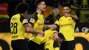 <p>Axel Witsel (links) und seine Mannschaftsgefährten durften endlich wieder jubeln.</p>