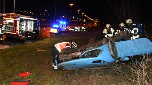 <p>Am Sonntagabend kam auf der Autobahn E40 zwischen Walhorn und Eynatten ein Lamborghini von der Fahrbahn ab.</p>