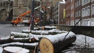 <p>Viel Arbeit wartete auf die Mitarbeiter der Stadt Aachen.</p>