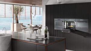 <p>Seine Technologie macht den Dialoggarer zu einem einzigartigen Kochgerät. In dieser horizontalen Geräteanordnung in Graphitgrau nimmt er den Platz in der Mitte ein.</p>