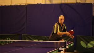 <p>Mit 60 Jahren der „alte Hase“ des TTC Raeren: Ralph Schlembach.</p>