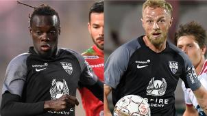 <p>Mamadou Fall (l.) und David Pollet dürfen ran.</p>