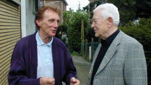 <p>Hubert Vandormael (l.) mit seinem Bruder Raymond.</p>