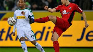 <p>Alassane Plea (links) erzielte den Gladbacher Ausgleich.</p>