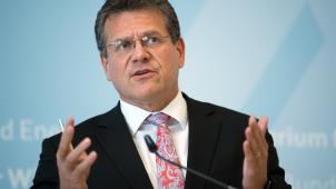 <p>EU-Kommissar Maros Sefcovic laut Umfragen nur auf Platz zwei. │ Bild: dpa</p>