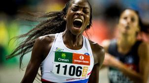 <p>Sprinterin Cynthia Bolingo verbesserte im Finale erneut ihren Landesrekord und verpasste den Sieg nur um eine Hundertstelsekunde. Foto: Belga</p>