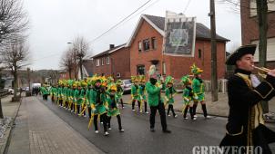 <p>In Reih' und Glied beim Traditionsumzug am Sonntag in Kelmis. Foto: Klaus Schlupp</p>