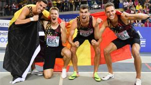<p>Das Maß aller Dinge in Europa: die belgische 4x400-Meter-Staffel</p>