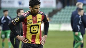 <p>Mechelns Igor De Camargo war bedient.</p>