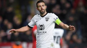 <p>AS-Kapitän Luis Garcia beim Spiel in Antwerpen</p>
