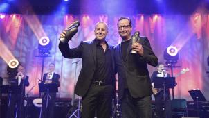 <p>Die TV-Stars Heino Ferch (links) und Matthias Brandt waren 2017 die Preisträger des Roland-Preises, der alle zwei Jahre beim Krimifestival „Tatort Eifel“ verliehen wird.</p>