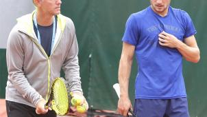 <p>Thomas Johansson (links) und David Goffin kennen sich bereits seit drei Jahren.</p>