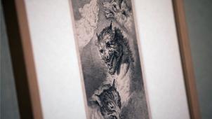 <p>Eine Wolfsdarstellung des Künstlers Johann Elias Ridinger hängt im Wallraf-Richartz-Museum. Die Ausstellung ist bis zum 28. April zu sehen.</p>