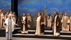 <p>Die sechsten Schönberger Passionsspiele wurden in St.Vith uraufgeführt. │ Bild: Lothar Klinges</p>