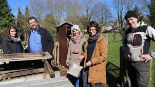 <p>Verantwortliche von Stadt und Bisa stellten das neue Viertelkompost-Projekt für die Unterstadt vor.</p>