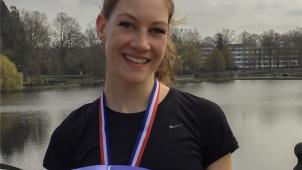 <p>Eléa Henrard sicherte sich bei ihrem ersten Start in Brunssum gleich den Sieg.</p>